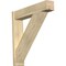 Ekena Millwork Traditional Block Rough Sawn Outlooker, Douglas Fir, 8"W x 38"D x 38"H OUT08X38X38TRA05RDF - alternate 1